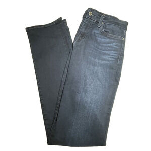 7 for All Mankind Jeans Womens 28 Blue Dark Wash Denim Kimmie Straight Leg